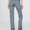 Högmidjade, smala raka Jeans i 90-talsstil
