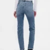 Högmidjade, smala raka Jeans i 90-talsstil