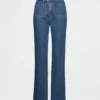 Högmidjade, smala raka Jeans i 90-talsstil