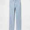 Högmidjade, smala raka Jeans i 90-talsstil