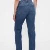 Högmidjade, smala raka Jeans i 90-talsstil