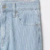Högmidjade, smala raka Jeans i 90-talsstil