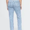 Högmidjade, smala raka Jeans i 90-talsstil