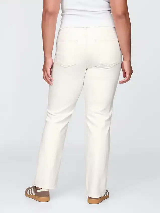 Högmidjade, smala raka Jeans i 90-talsstil
