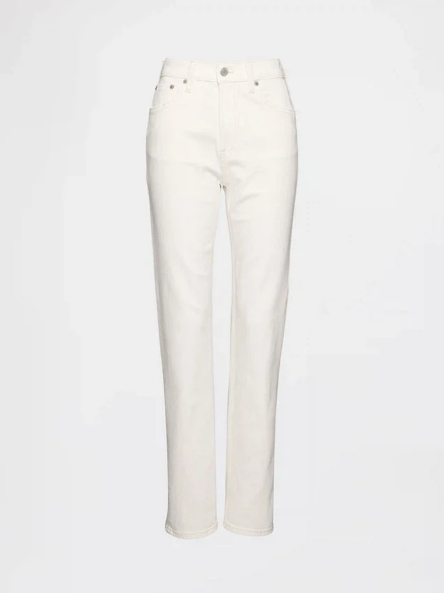 Högmidjade, smala raka Jeans i 90-talsstil