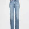 Högmidjade, smala raka Jeans i 90-talsstil