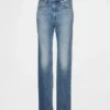 Högmidjade, smala raka Jeans i 90-talsstil