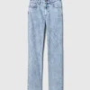 Högmidjade, smala raka Jeans i 90-talsstil