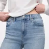 Högmidjade, smala raka Jeans i 90-talsstil