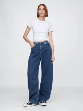 Högmidjade stickade Horseshoe-Jeans