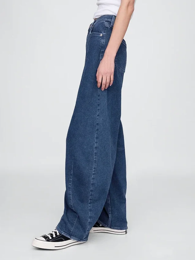 Högmidjade stickade Horseshoe-Jeans
