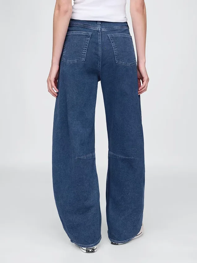 Högmidjade stickade Horseshoe-Jeans