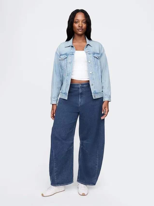 Högmidjade stickade Horseshoe-Jeans