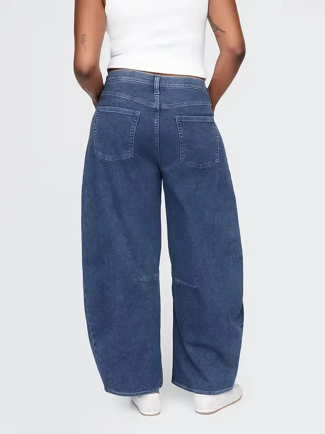 Högmidjade stickade Horseshoe-Jeans