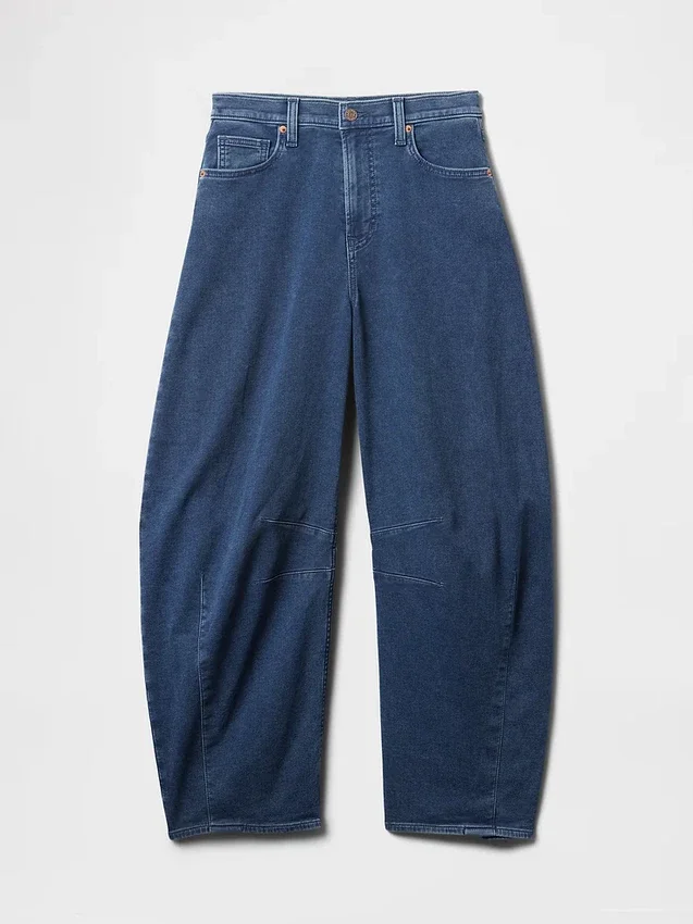 Högmidjade stickade Horseshoe-Jeans