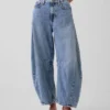 Högmidjade, ultramjuka Horseshoe-Jeans