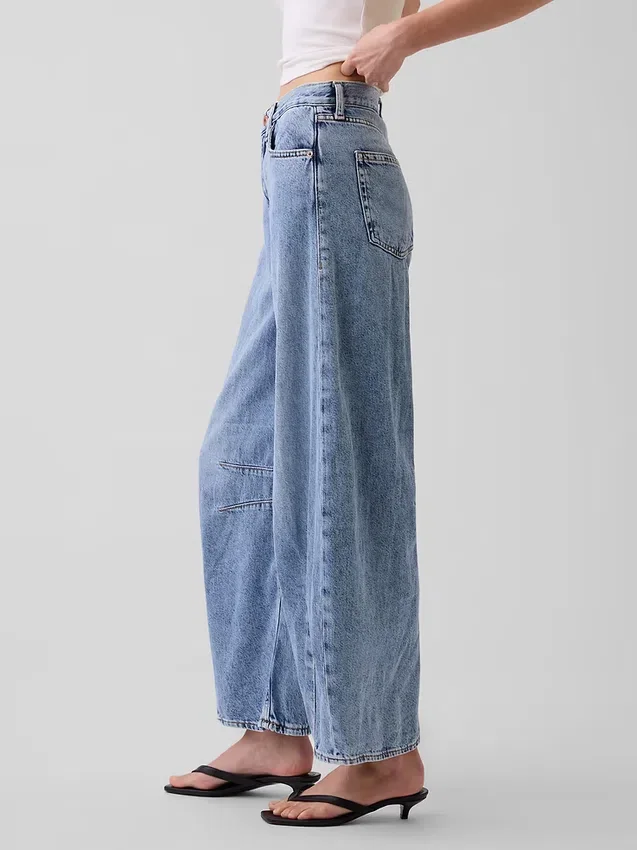 Högmidjade, ultramjuka Horseshoe-Jeans