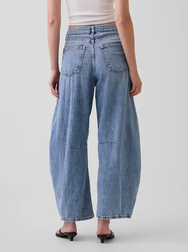 Högmidjade, ultramjuka Horseshoe-Jeans
