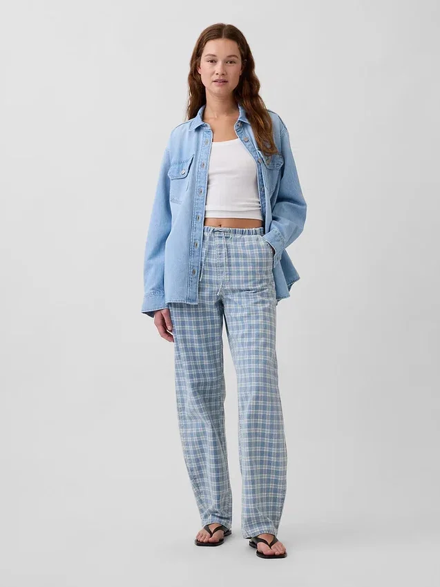 High Rise Easy Barrel-Jeans