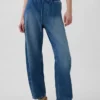 High Rise Easy Barrel-Jeans