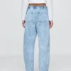 High Rise Easy Barrel-Jeans