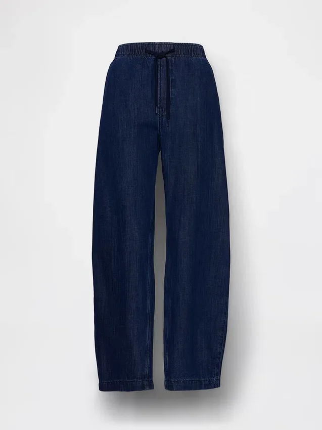 High Rise Easy Barrel-Jeans