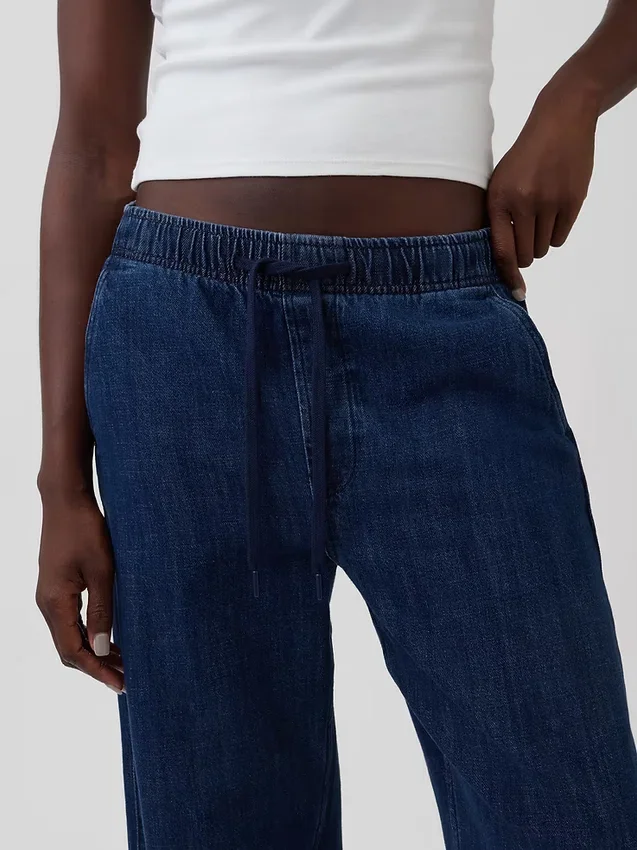 High Rise Easy Barrel-Jeans