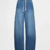 High Rise Easy Barrel-Jeans