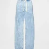 High Rise Easy Barrel-Jeans