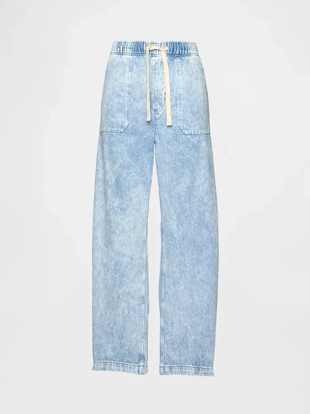 High Rise Easy Barrel-Jeans