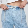 High Rise Easy Barrel-Jeans