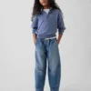 High Rise Easy Barrel-Jeans för barn