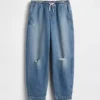 High Rise Easy Barrel-Jeans för barn