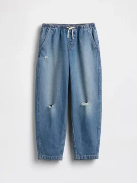 High Rise Easy Barrel-Jeans för barn