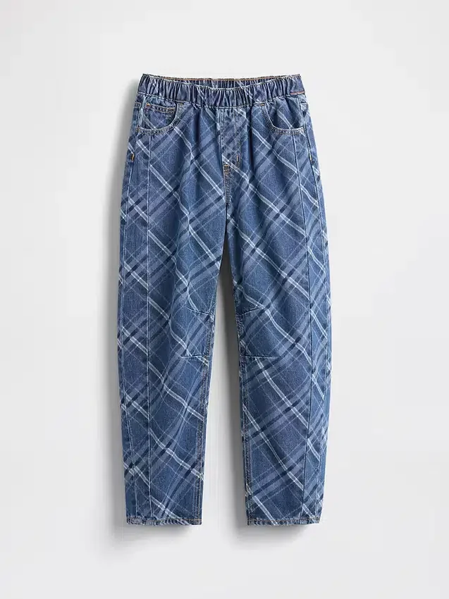 High Rise Easy Barrel-Jeans för barn