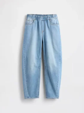 High Rise Easy Barrel-Jeans för barn