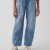 High Rise Easy Barrel-Jeans för barn