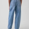 High Rise Easy Barrel-Jeans för barn