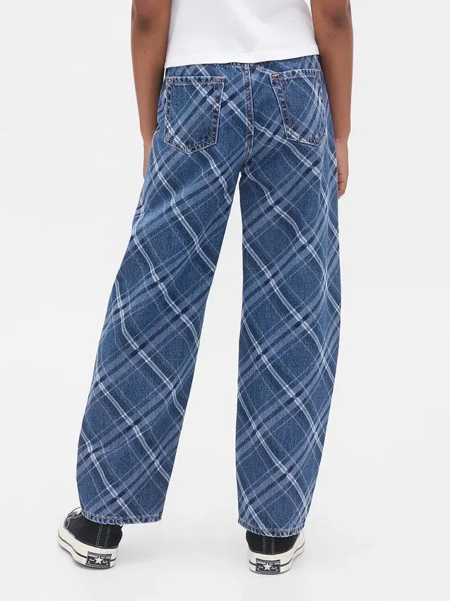 High Rise Easy Barrel-Jeans för barn
