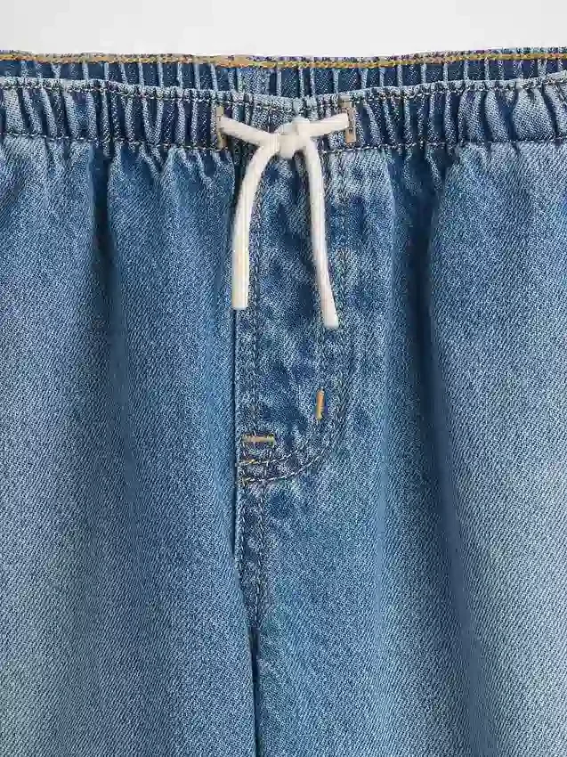 High Rise Easy Barrel-Jeans för barn