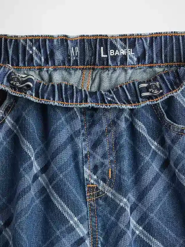 High Rise Easy Barrel-Jeans för barn