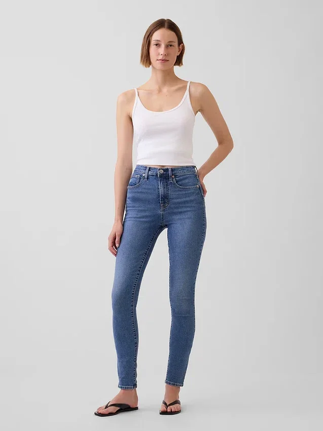 High Rise True Skinny-Jeans