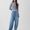 High Rise Ultrasoft Easy Barrel Jeans