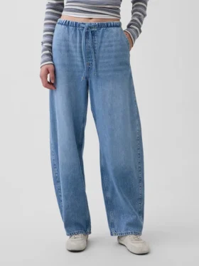 High Rise Ultrasoft Easy Barrel Jeans