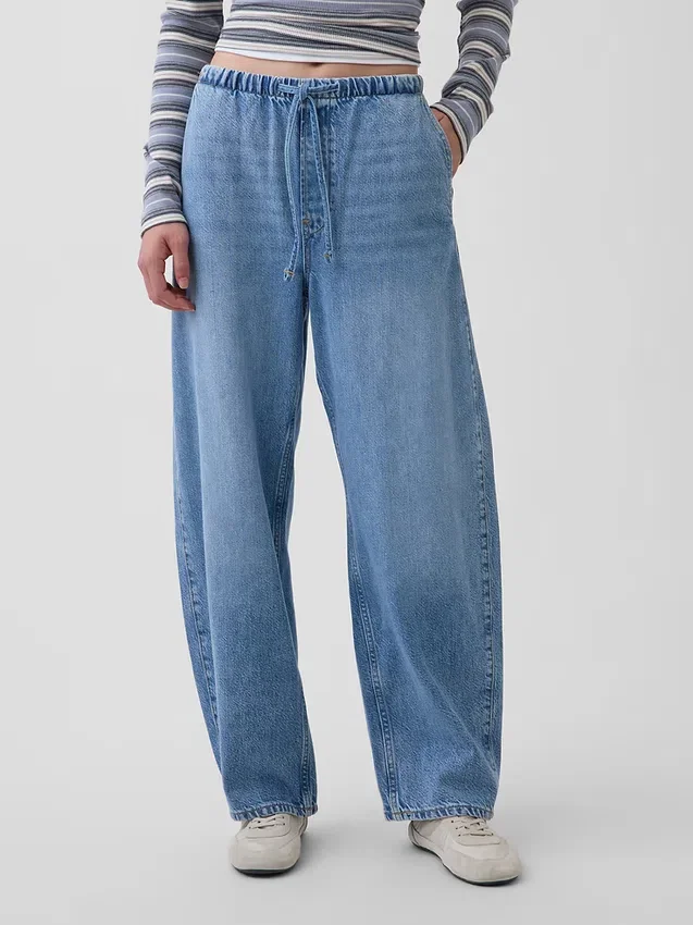 High Rise Ultrasoft Easy Barrel Jeans