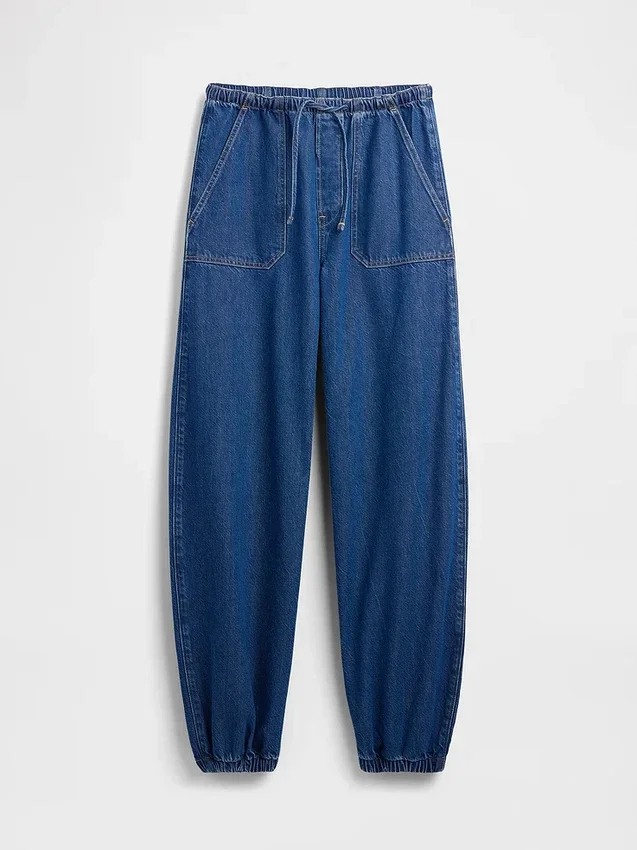 High Rise Ultrasoft Easy Barrel Jeans