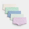 Hipster-trosor i ekologisk stretchbomull för barn (5-pack)