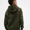 Hoodie för barn i avslappnad kamouflage