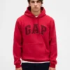 Hoodie för vuxna med Vintagesoft Arch Logo
