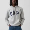 Hoodie för vuxna med Vintagesoft Arch Logo